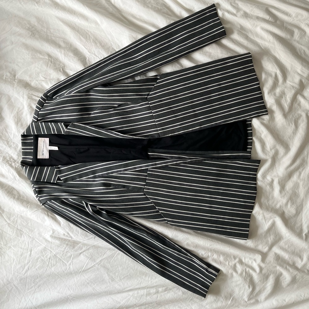 BCBG Pinstripe and stripe ladies suit jacket